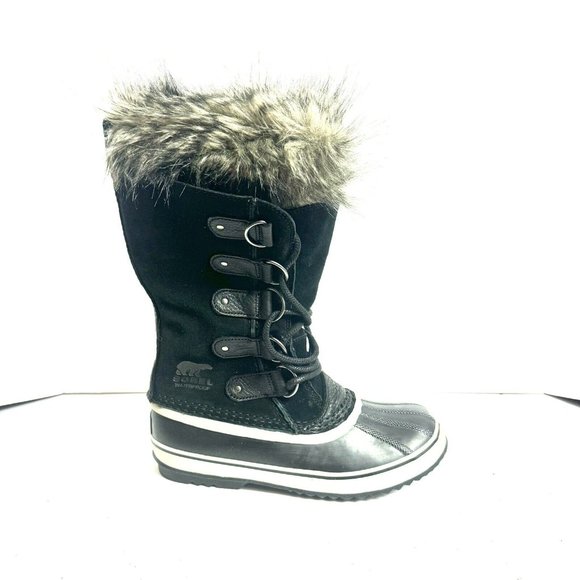 Sorel Womens Joan Of Arctic Waterproof Snow Boot Black Size 9 M